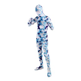 SKTF040 萊卡藍紫色迷彩全身包緊身服 任何仁 anyone 造型 SKTF040 萊卡藍紫色迷彩全身包緊身服 任何仁 anyone 造型